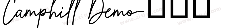 Camphill Demo字体转换